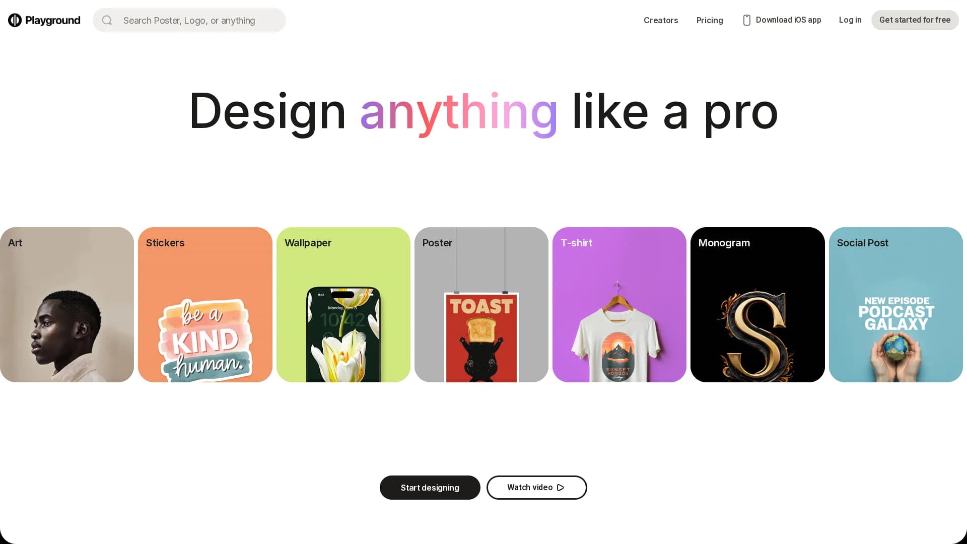 playground-ai homepage