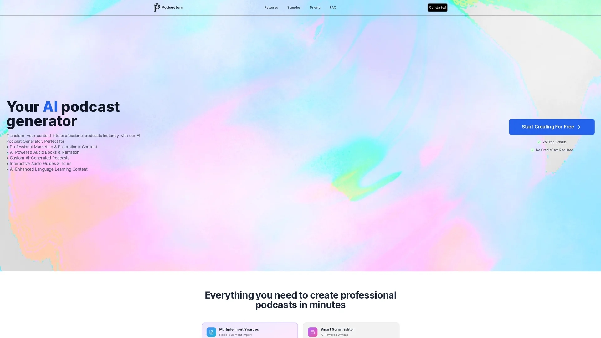 podcustom homepage