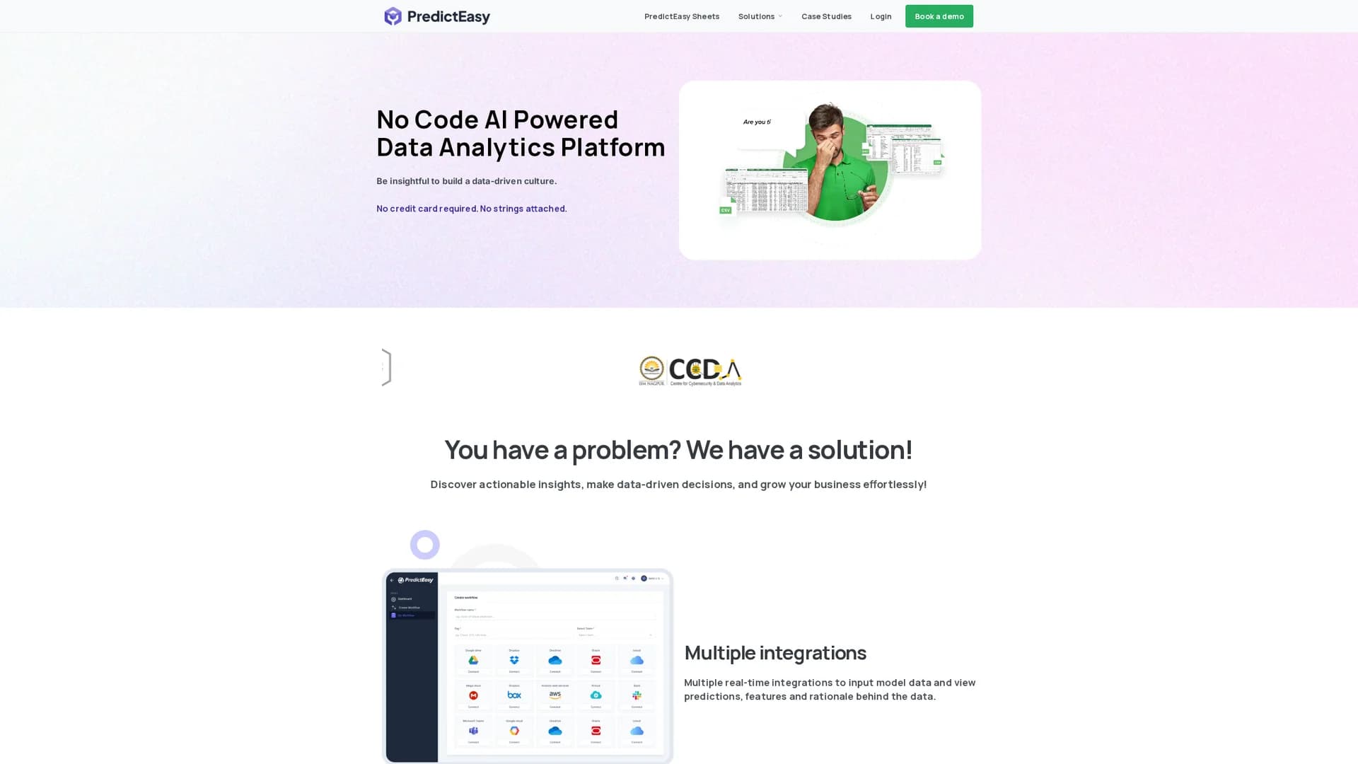 predicteasy-nocode-ml-for-google-sheets homepage