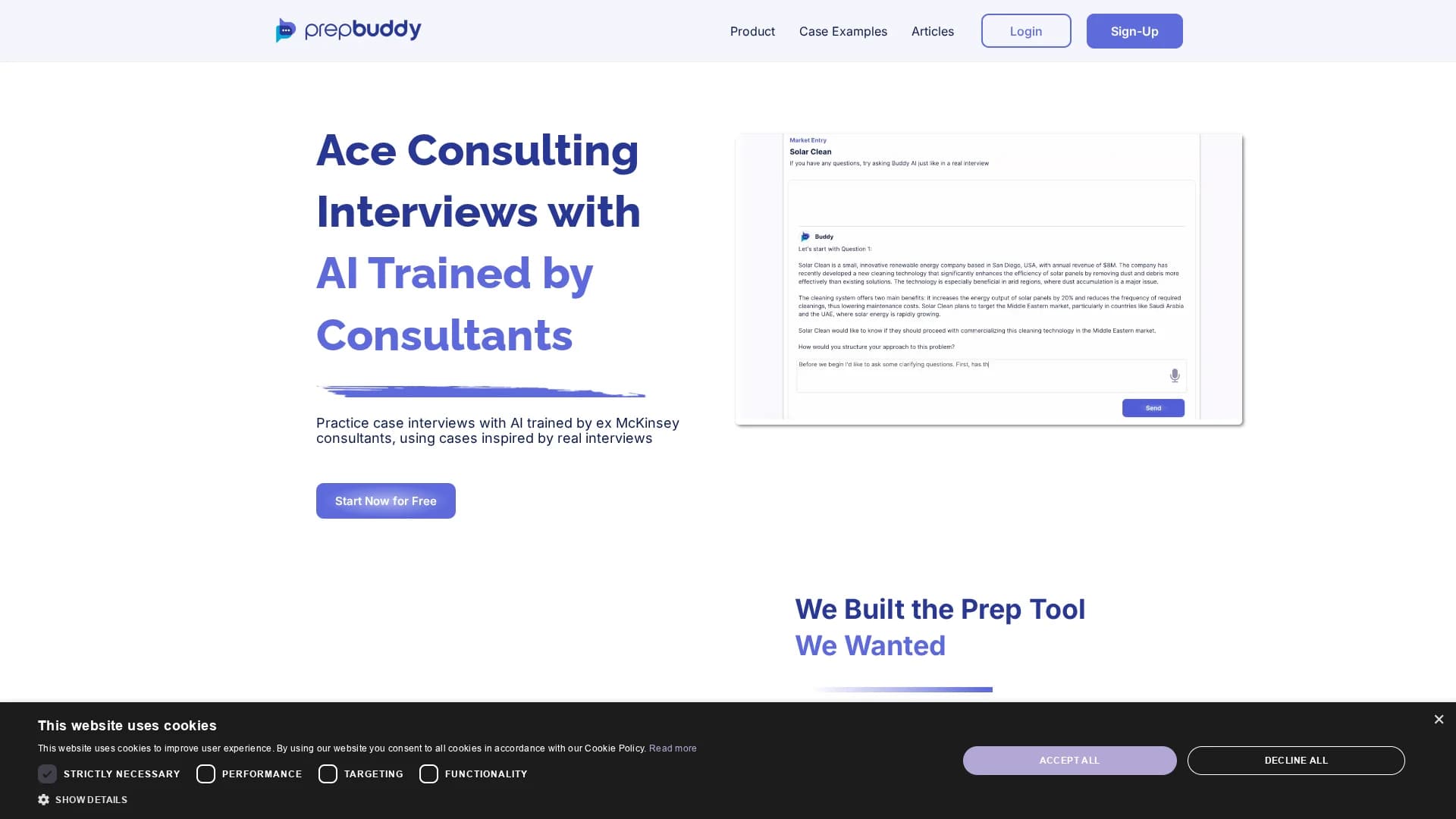 prepbuddy homepage