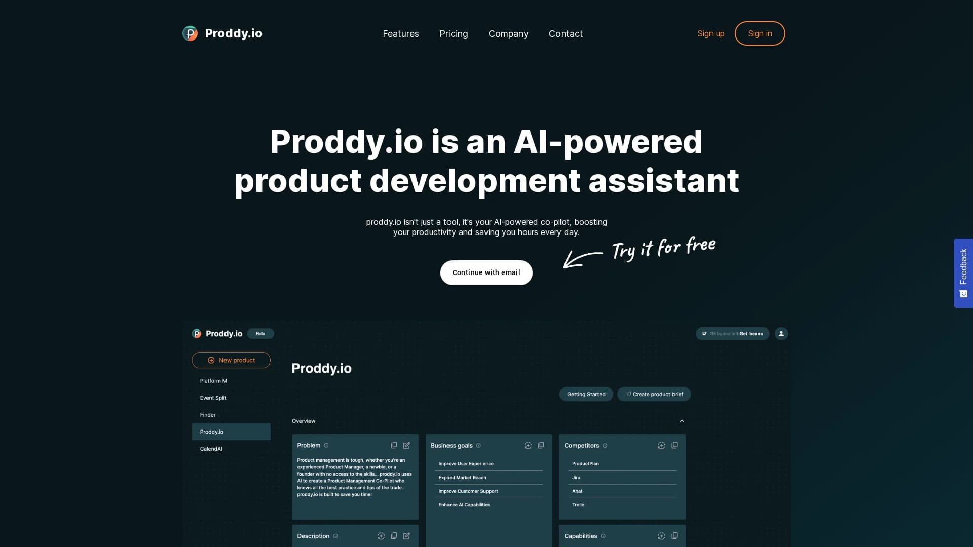 proddy-io homepage