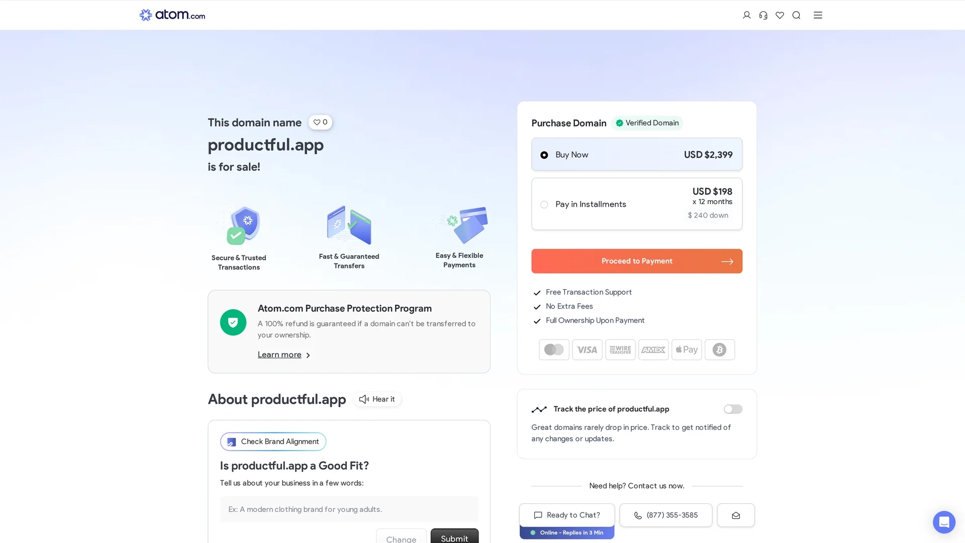 productful homepage