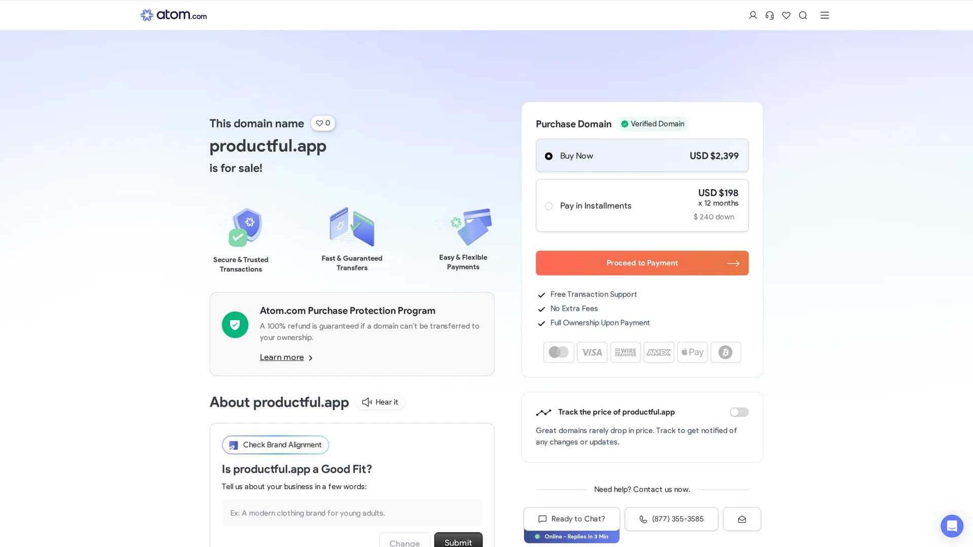 productful homepage