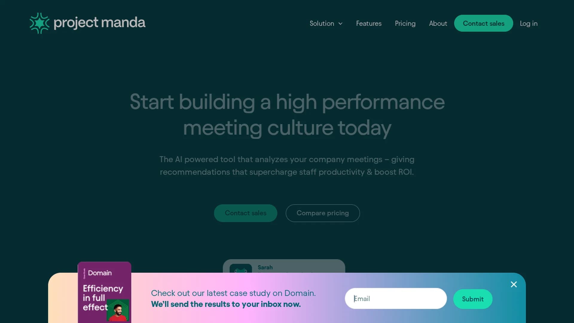 project-manda homepage