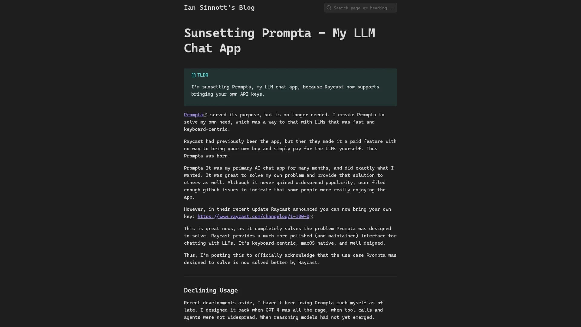 prompta homepage