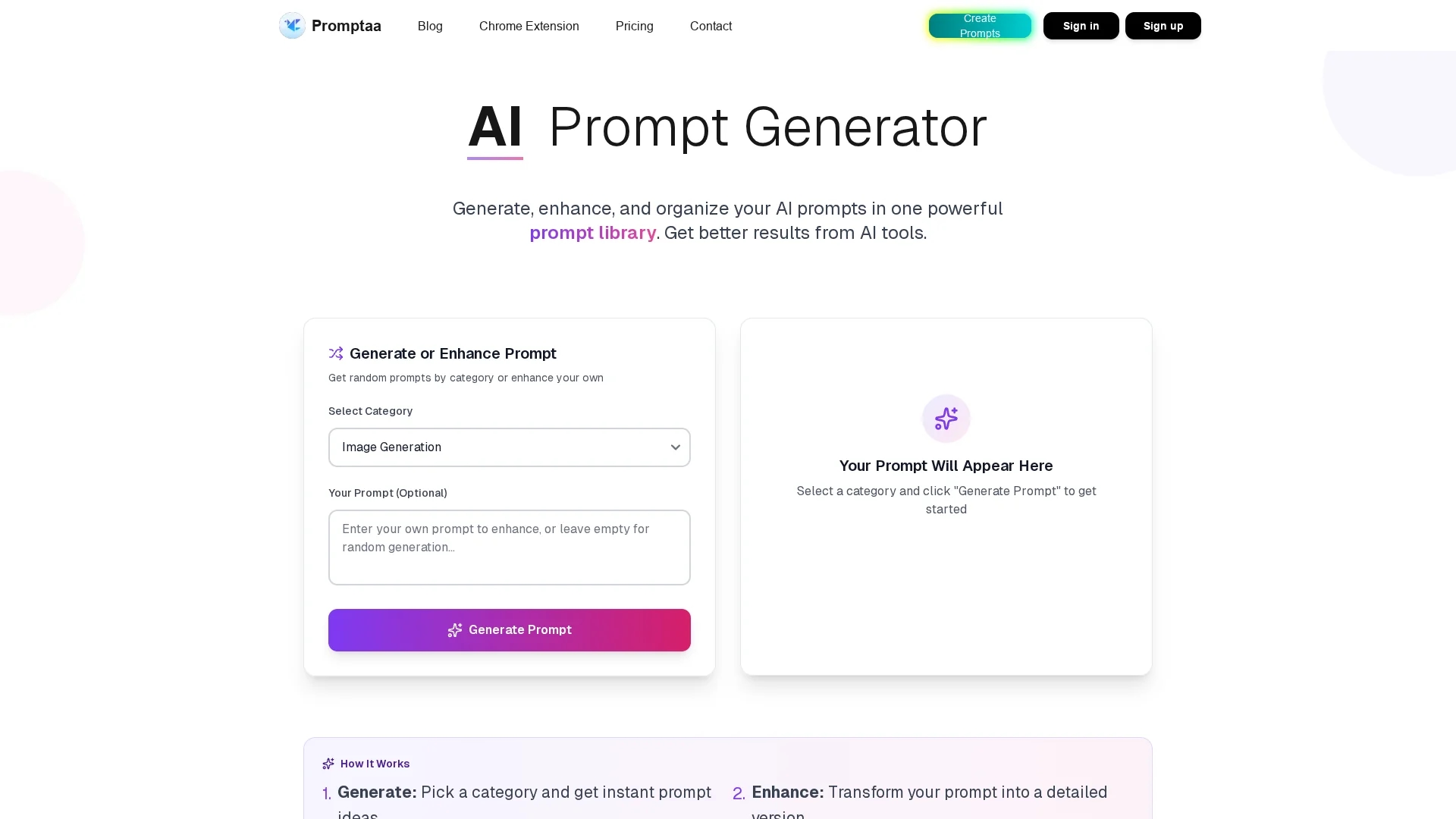 promptaa homepage
