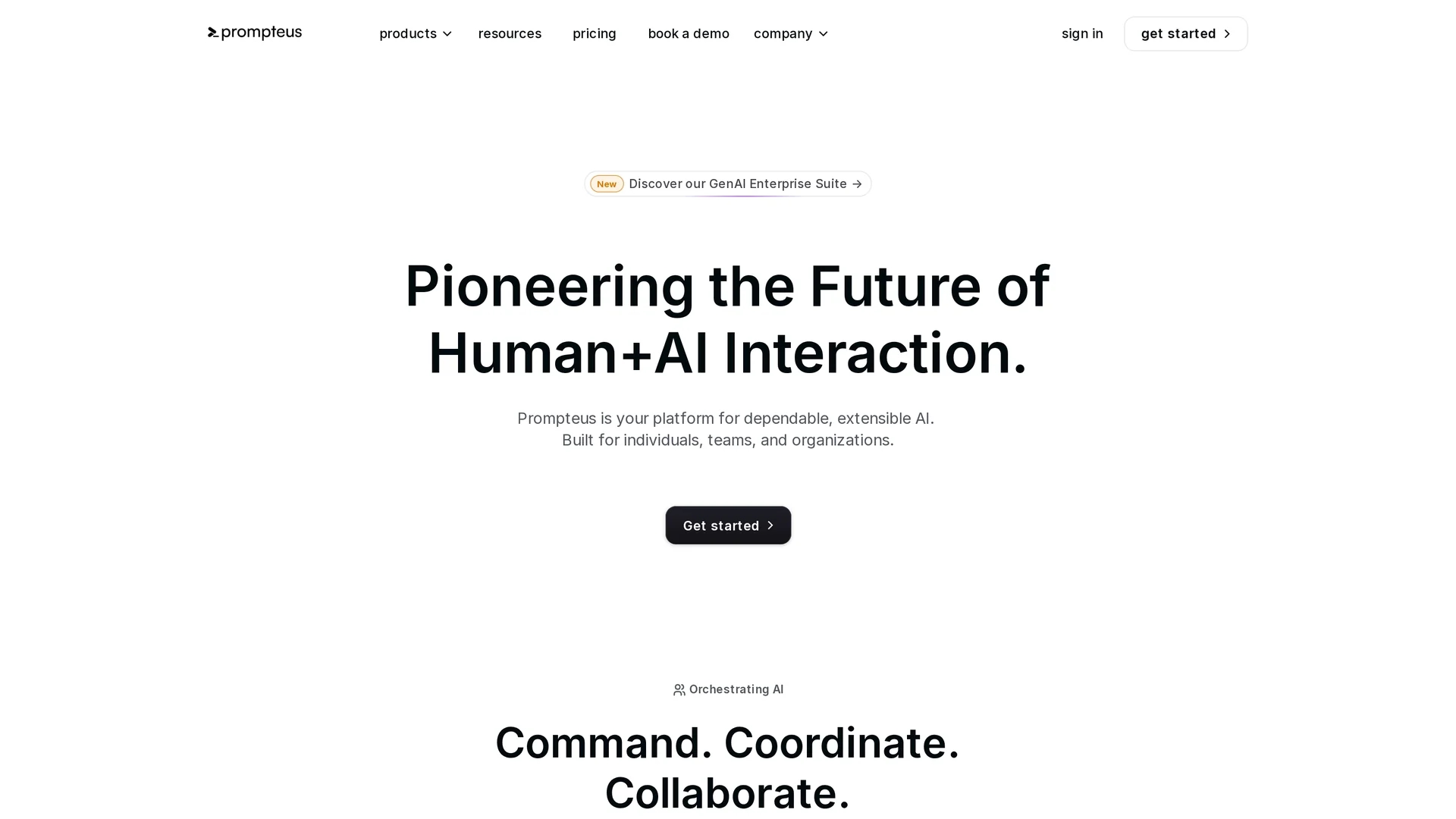 prompteus homepage