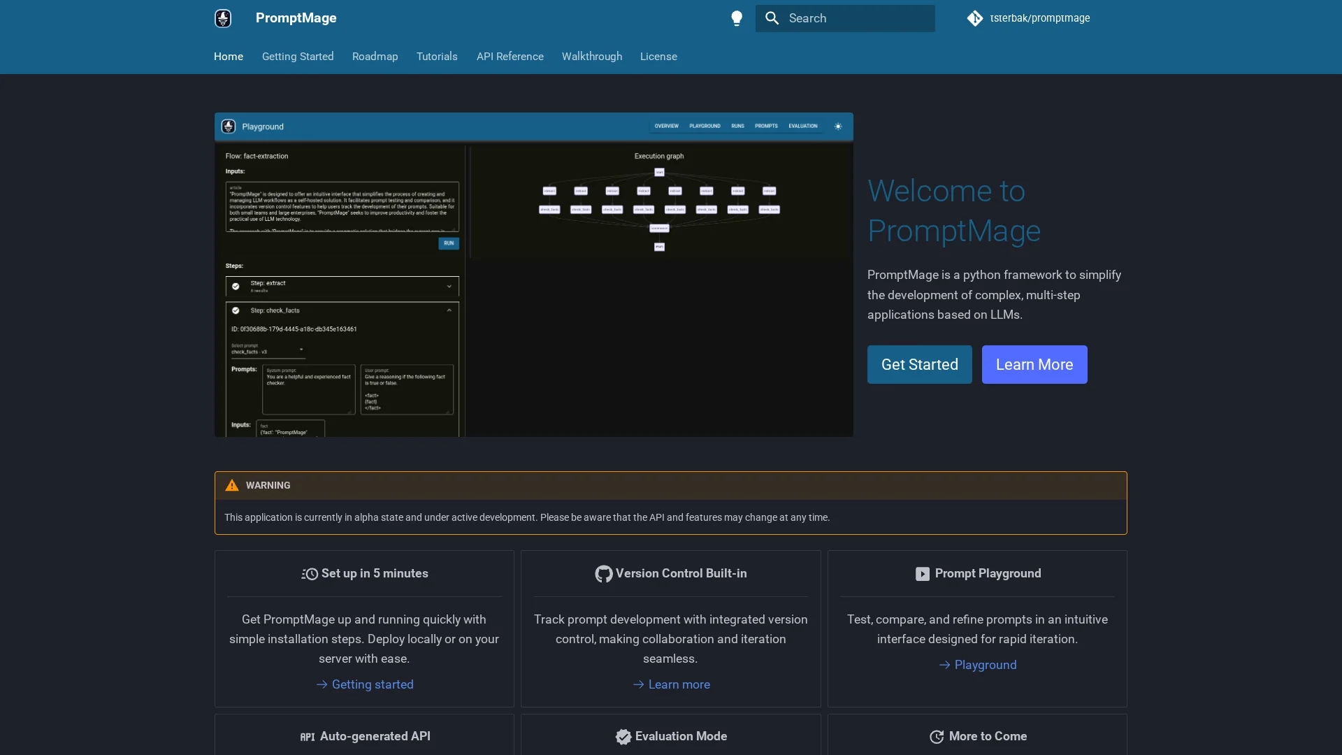 promptmage homepage