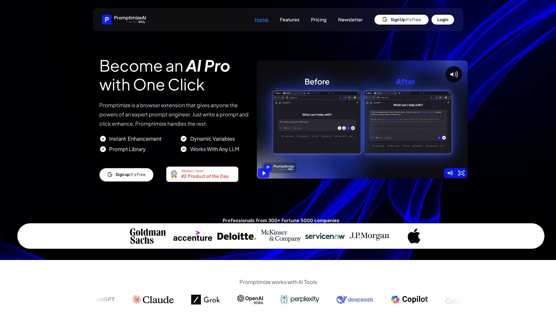 promptpal homepage