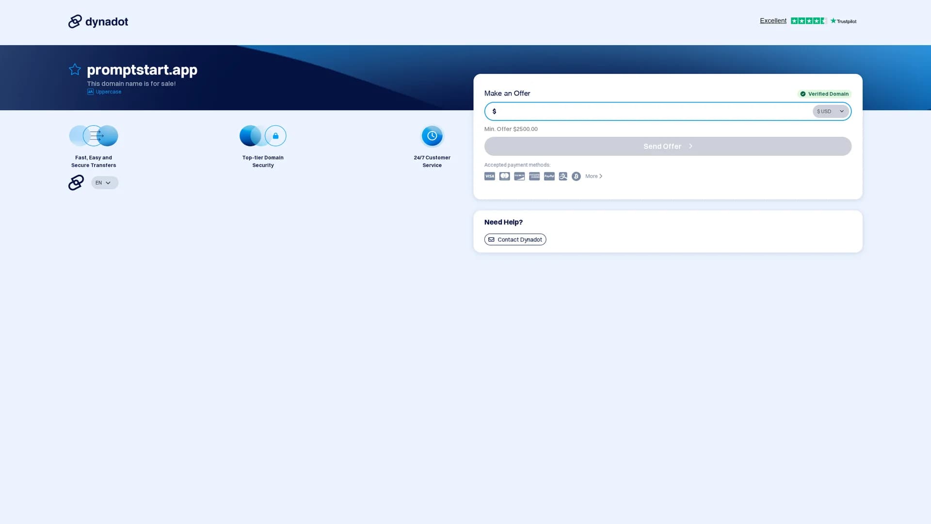 promptstart homepage