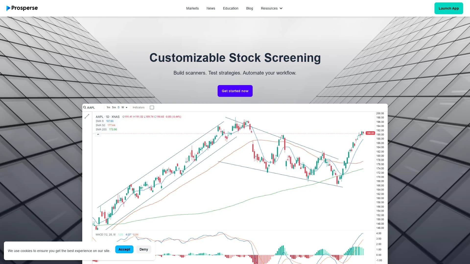 prosperse-automated-stock-scanner homepage