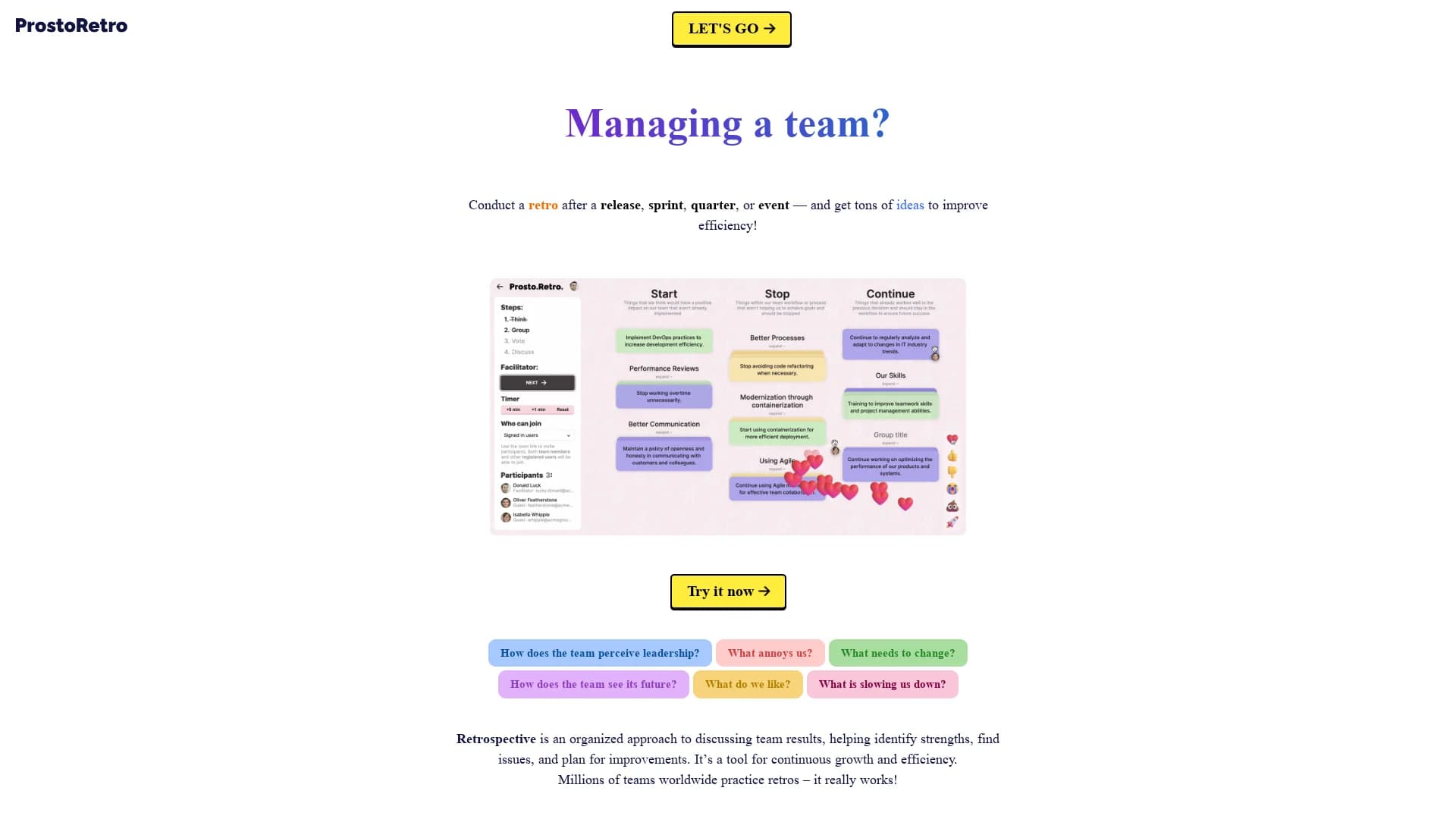 prosto-retro homepage