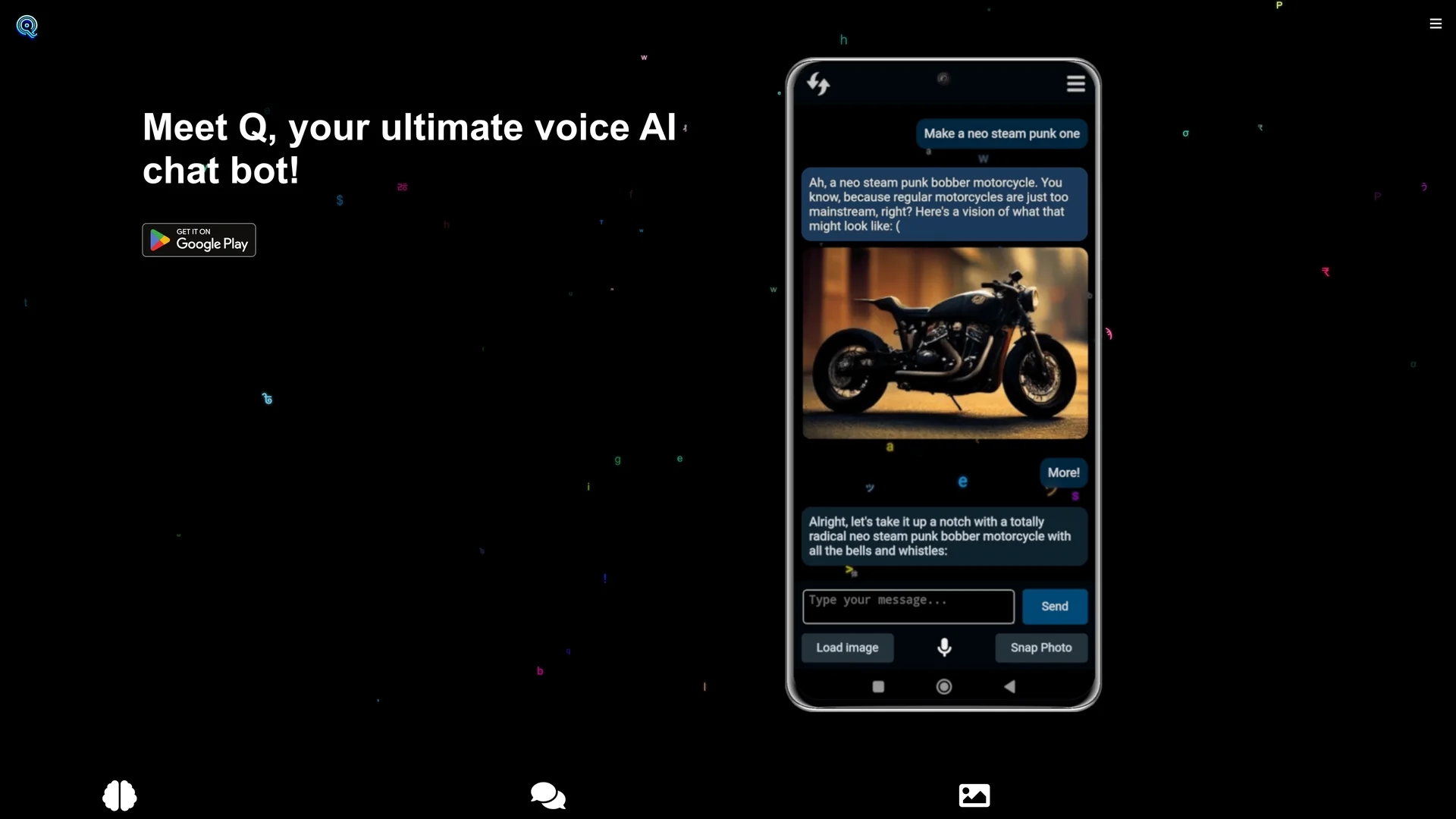 q-the-ultimate-ai-voice-chatbot homepage