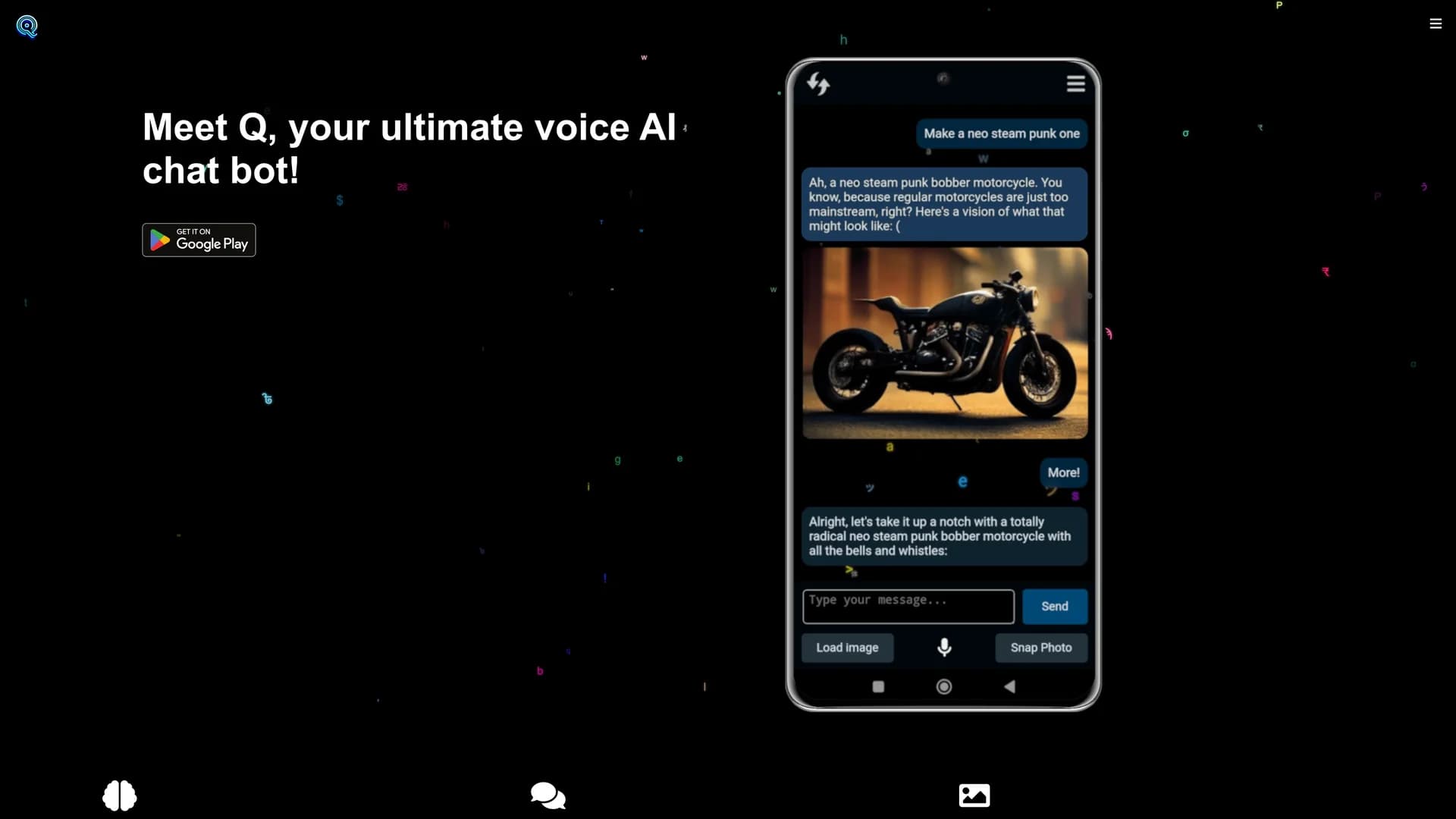q-the-ultimate-ai-voice-chatbot homepage