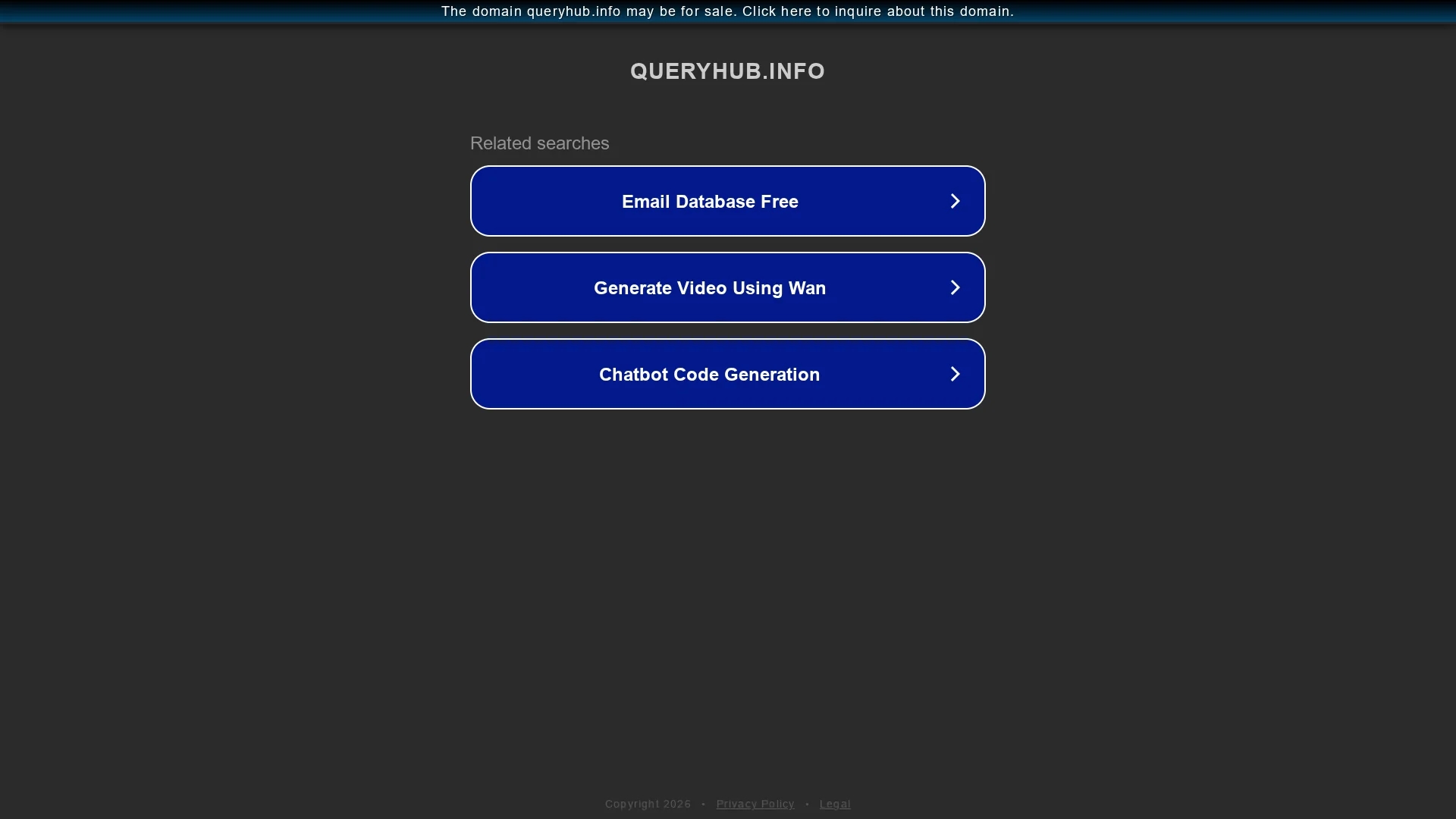 queryhub homepage