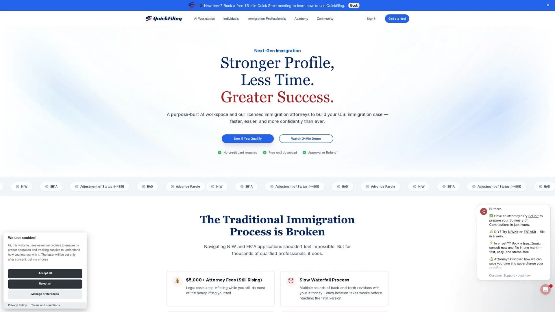 quickfiling homepage