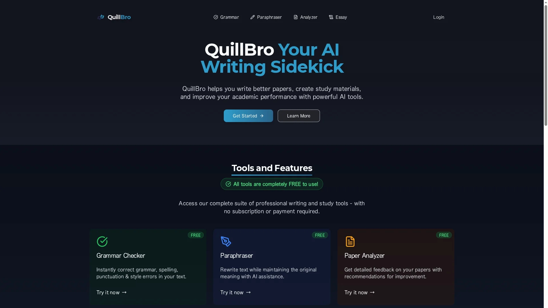 quillbro homepage