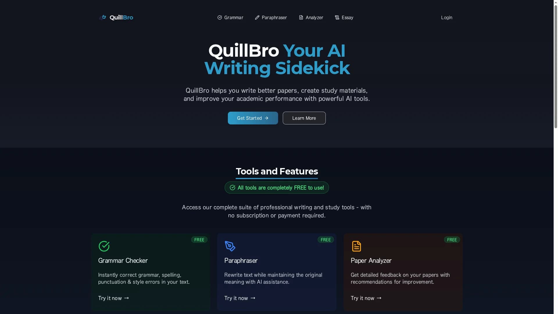 quillbro homepage