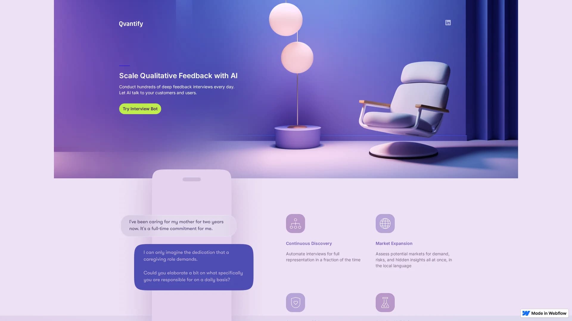 qvantify homepage