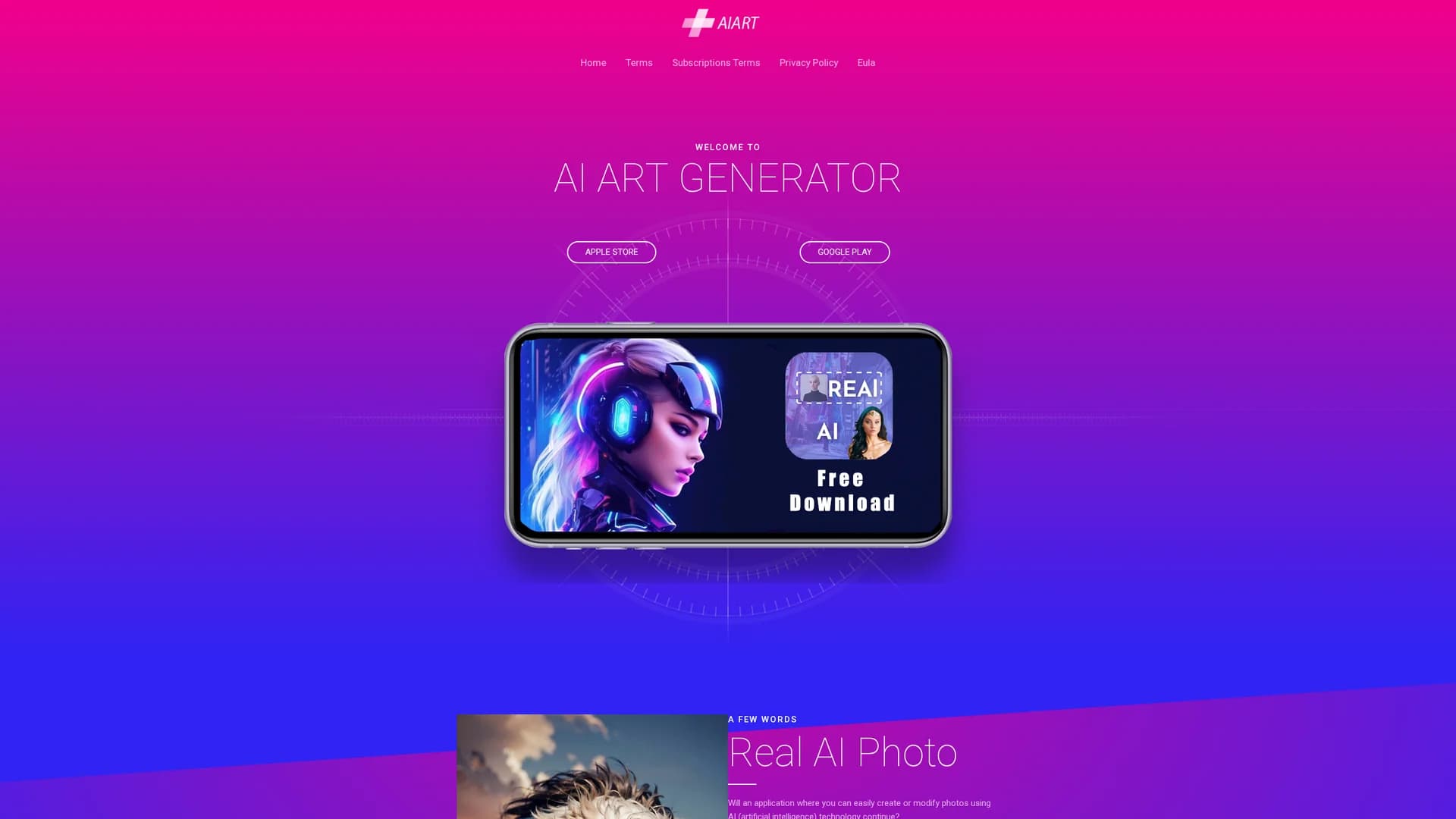 real-ai-ai-photo-generator-inpaint homepage