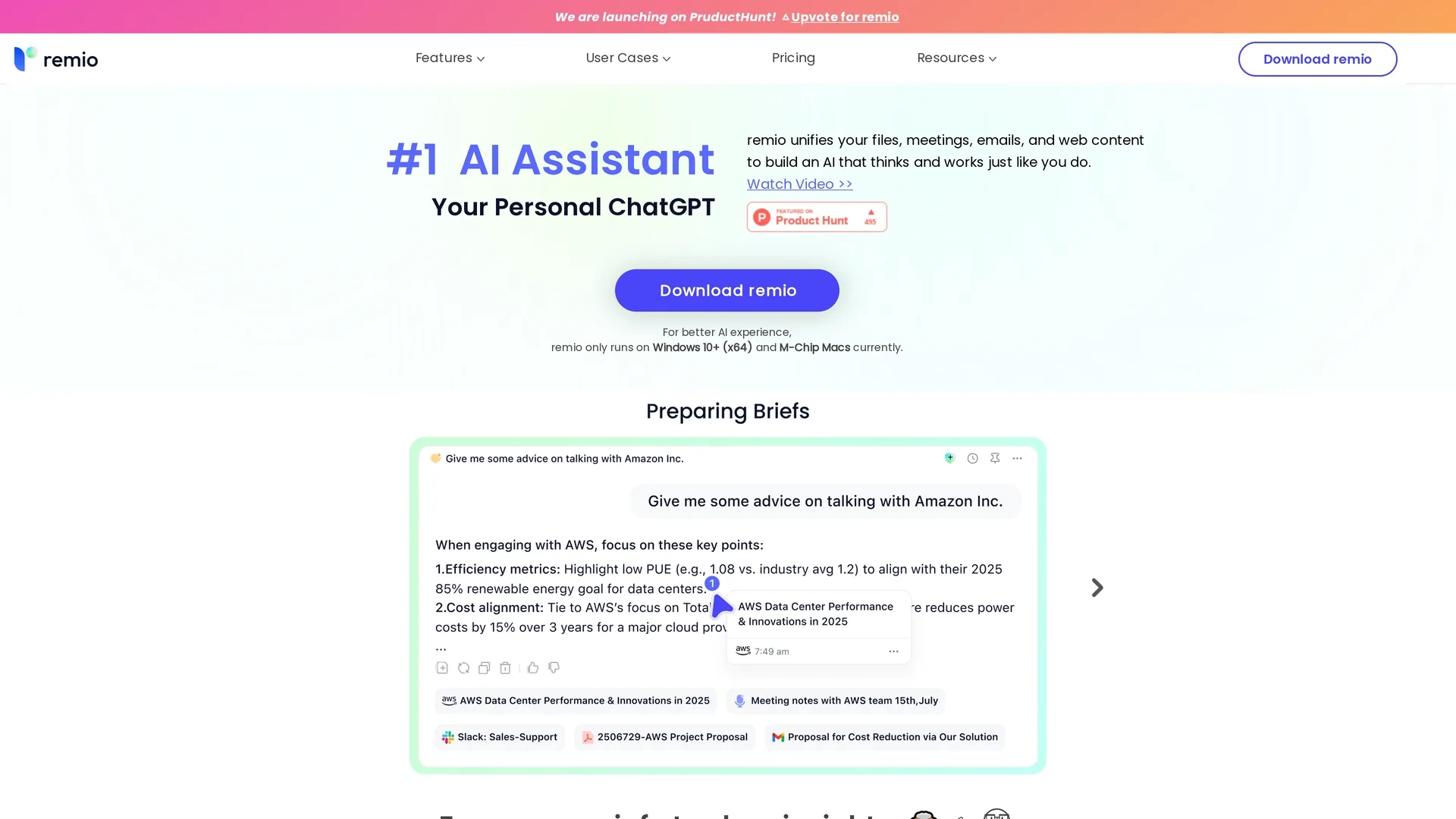 remio-ai homepage
