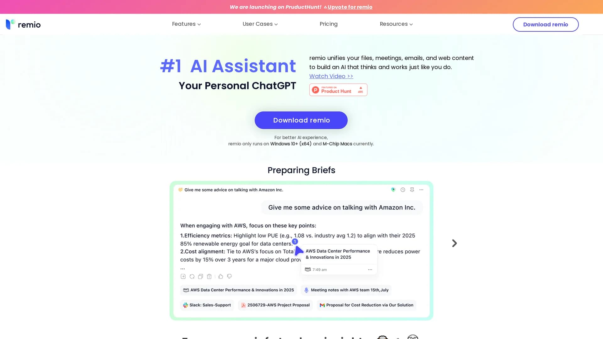 remio-ai homepage