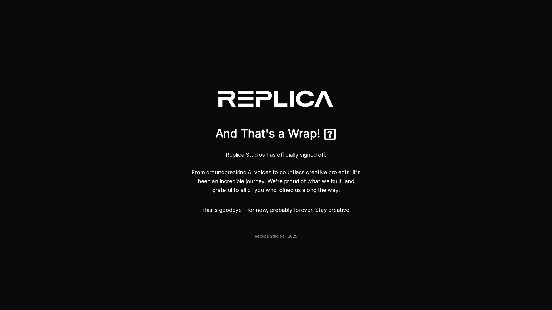 replicastudios homepage