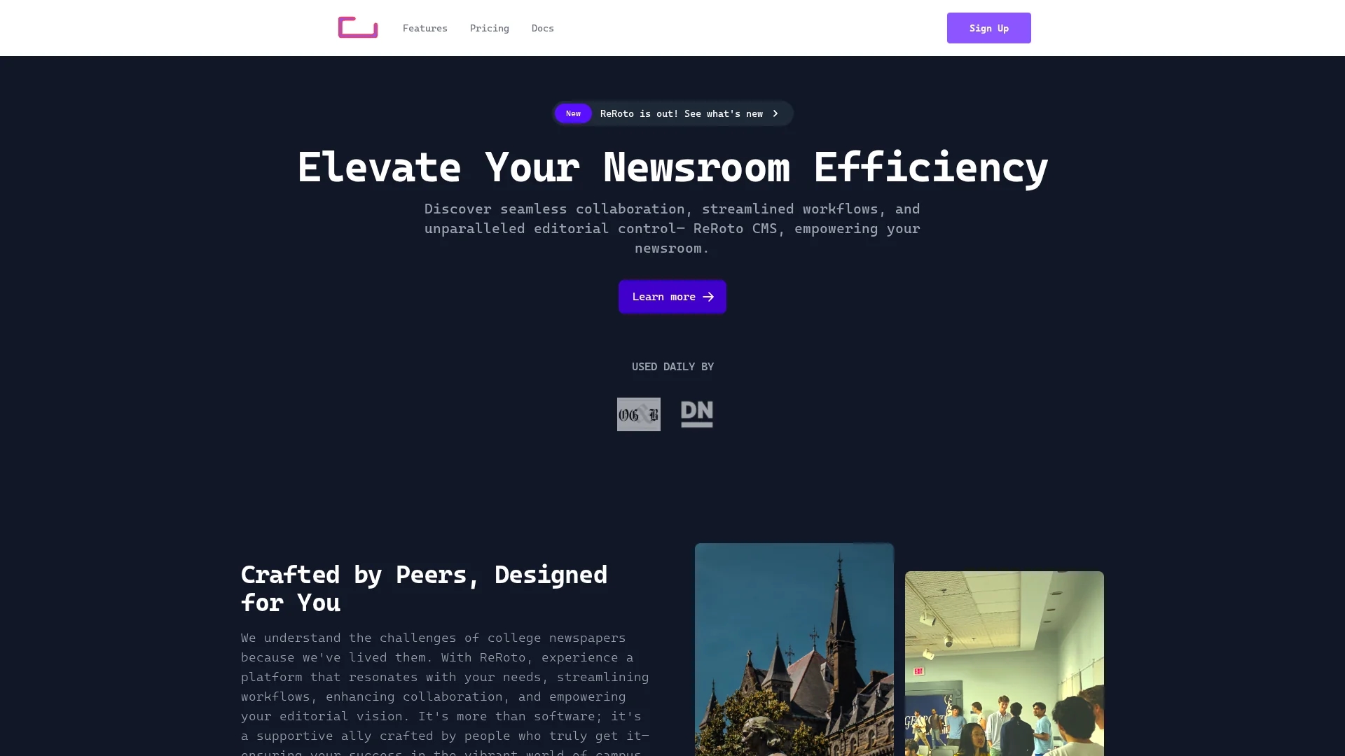 reroto homepage