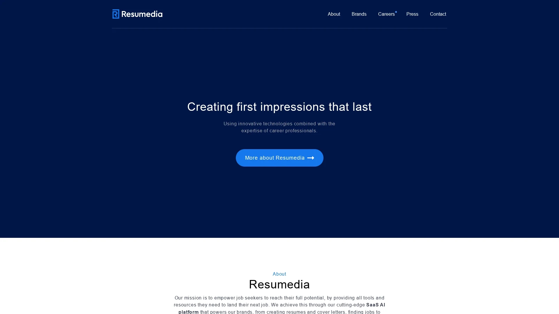 resumedia homepage