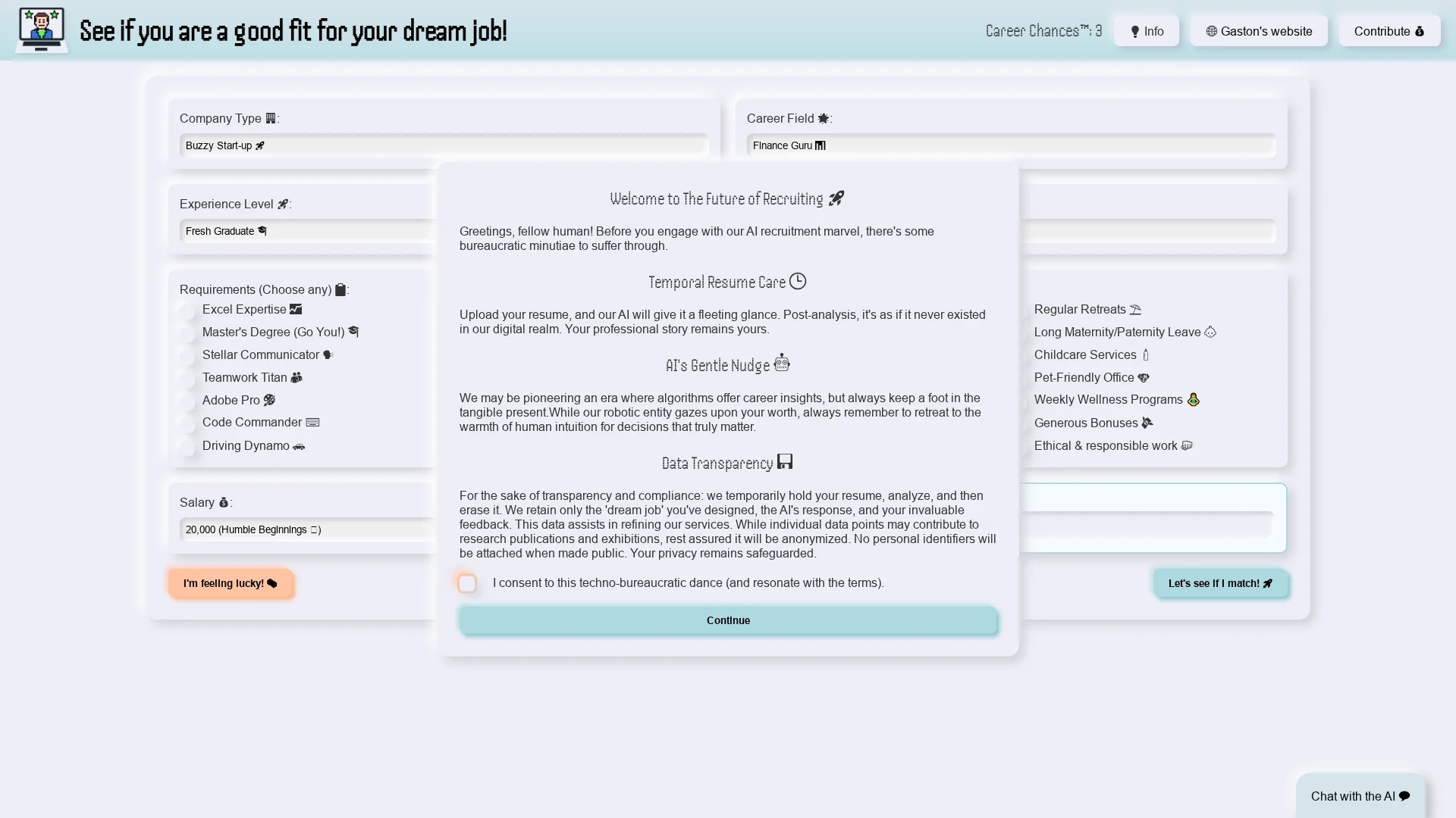 robot-rejection homepage