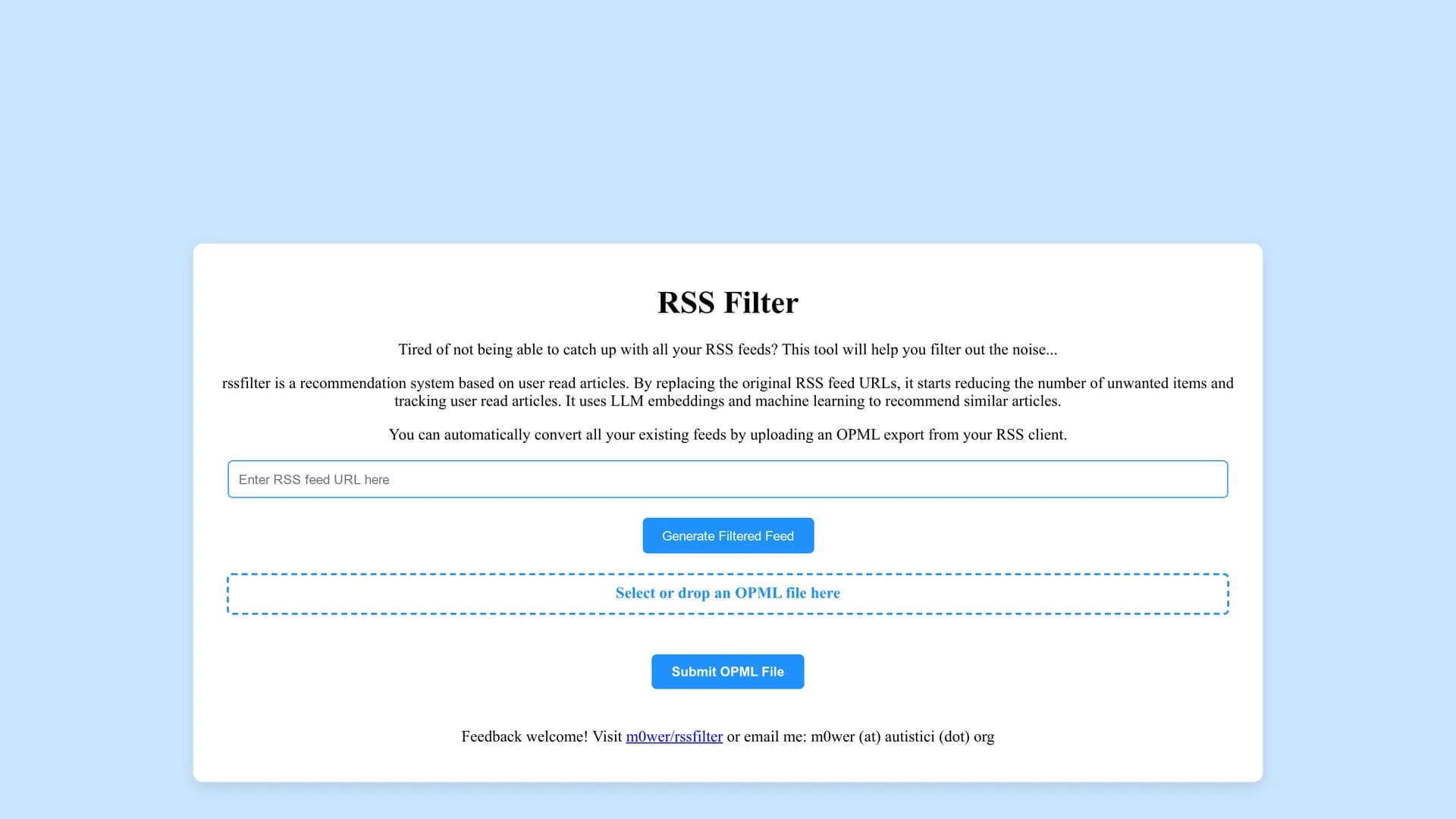 rss-filter homepage