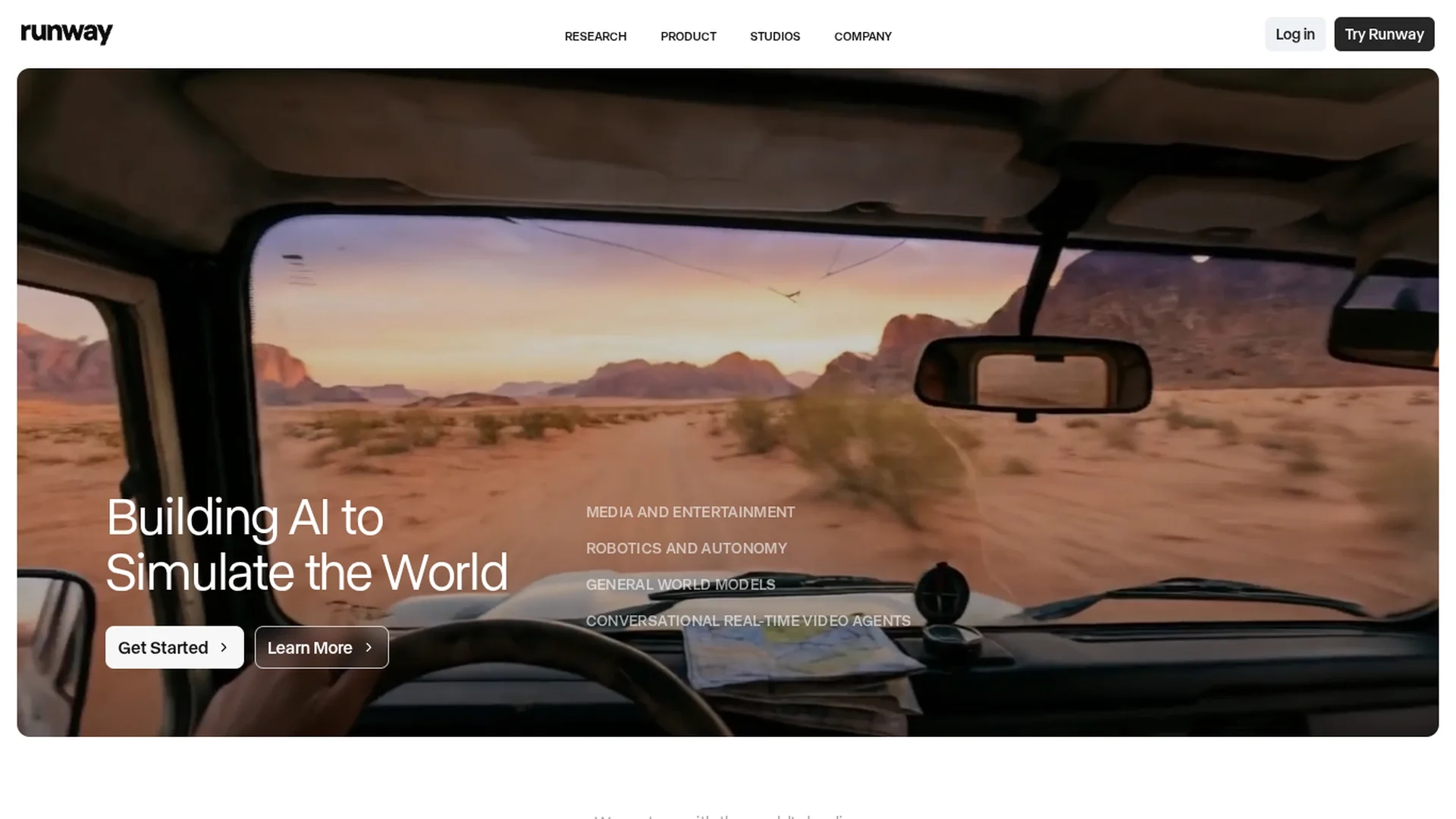 runwayml homepage
