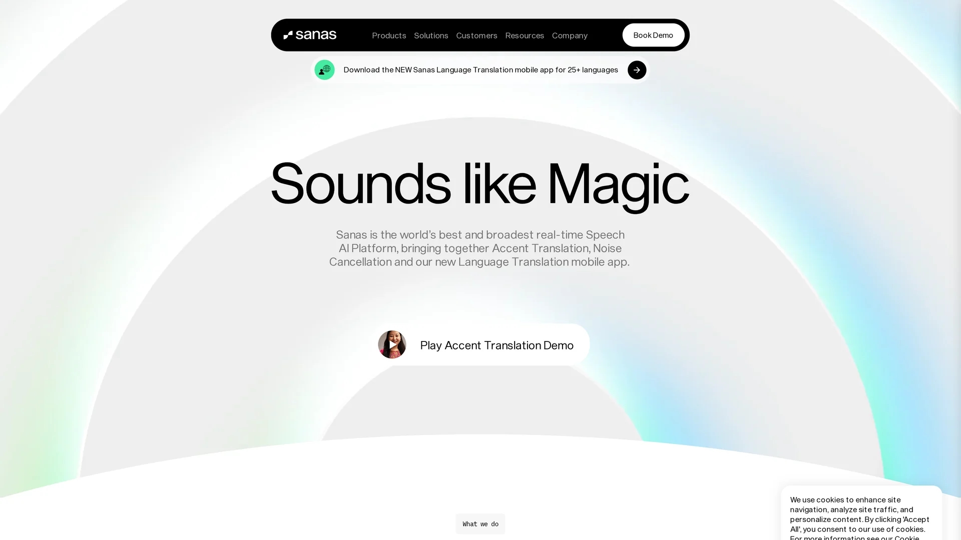 sanas-ai homepage