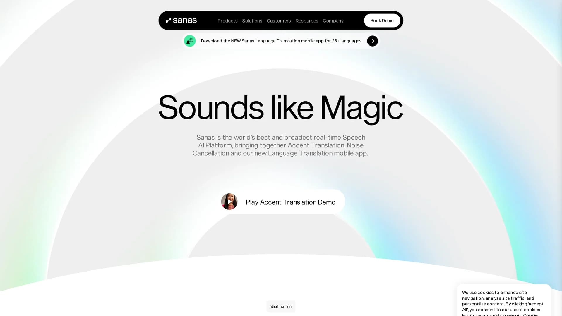 sanas-ai homepage
