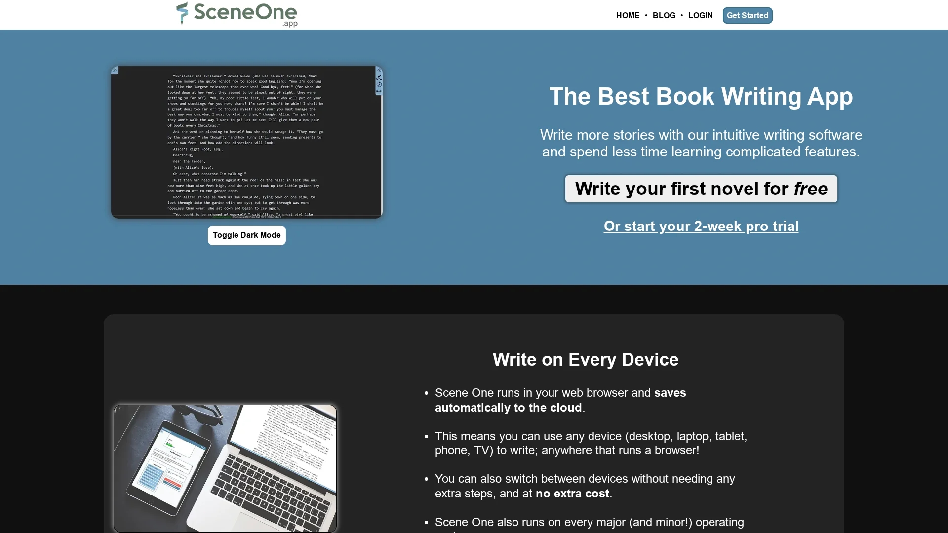 scene-one homepage