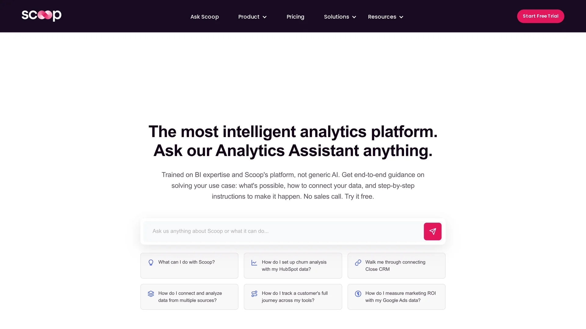 scoop-analytics homepage