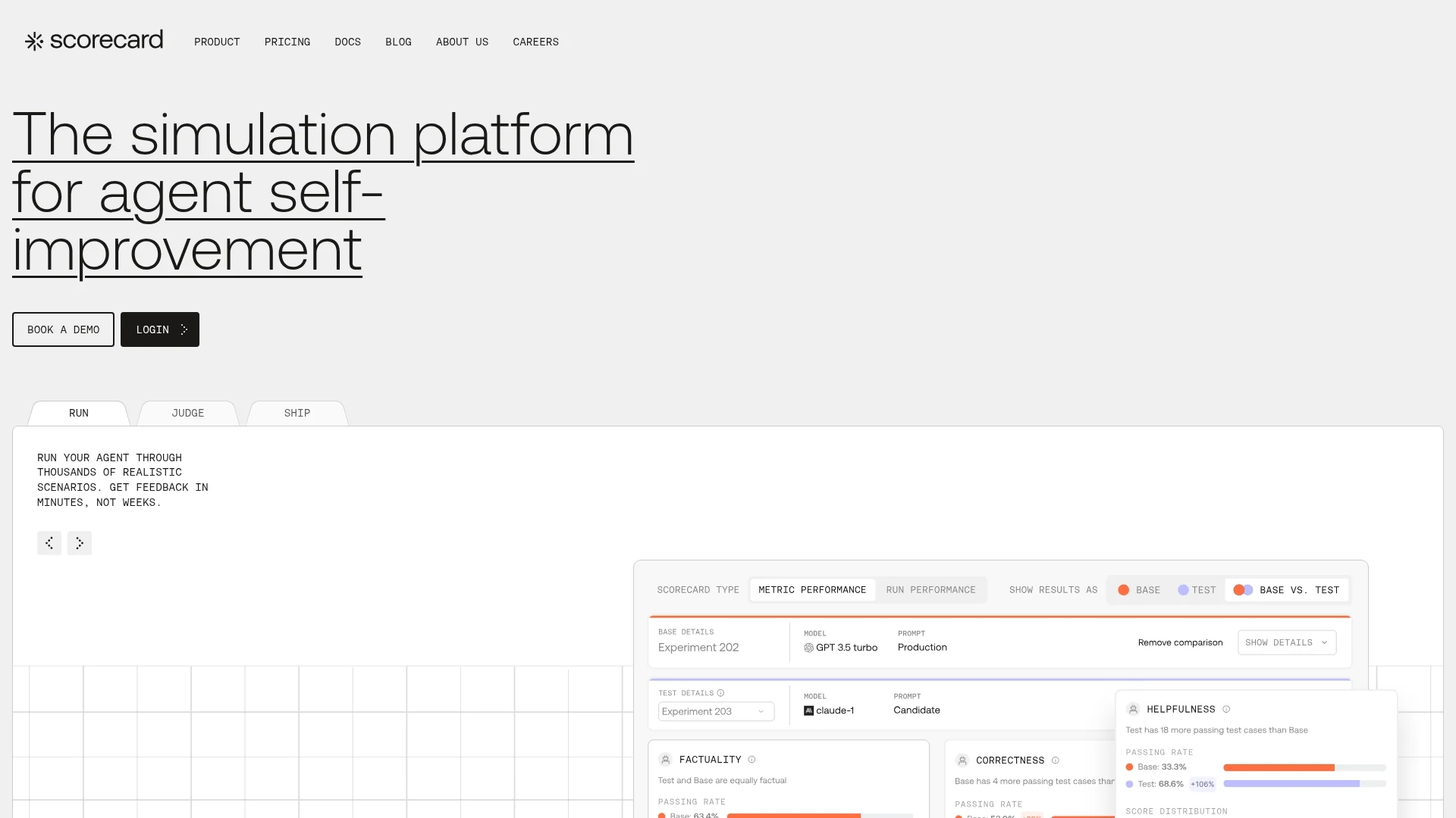 scorecard homepage