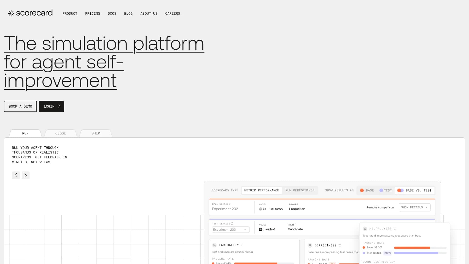 scorecard homepage