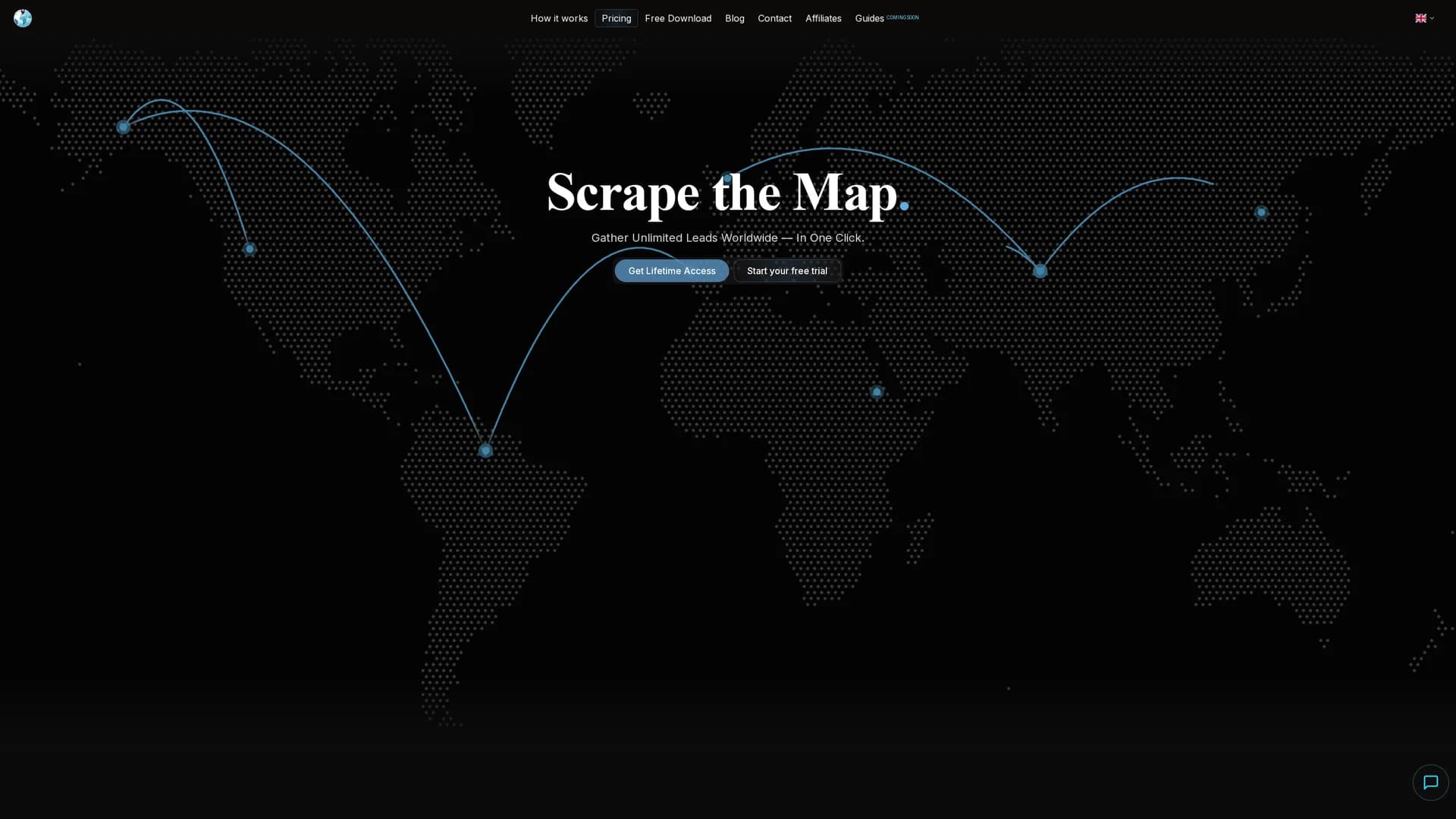 scrape-the-map homepage