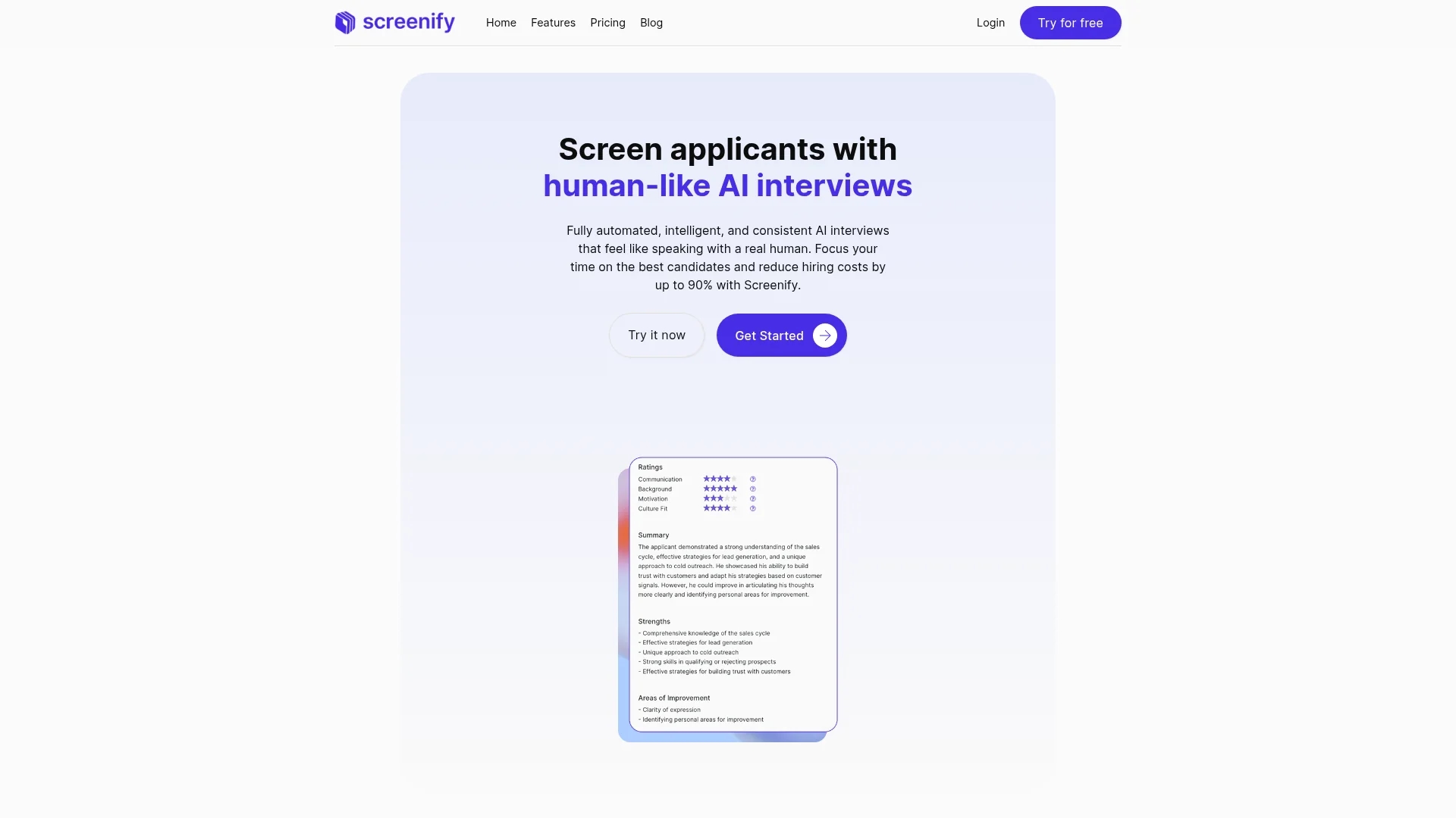 screenify homepage