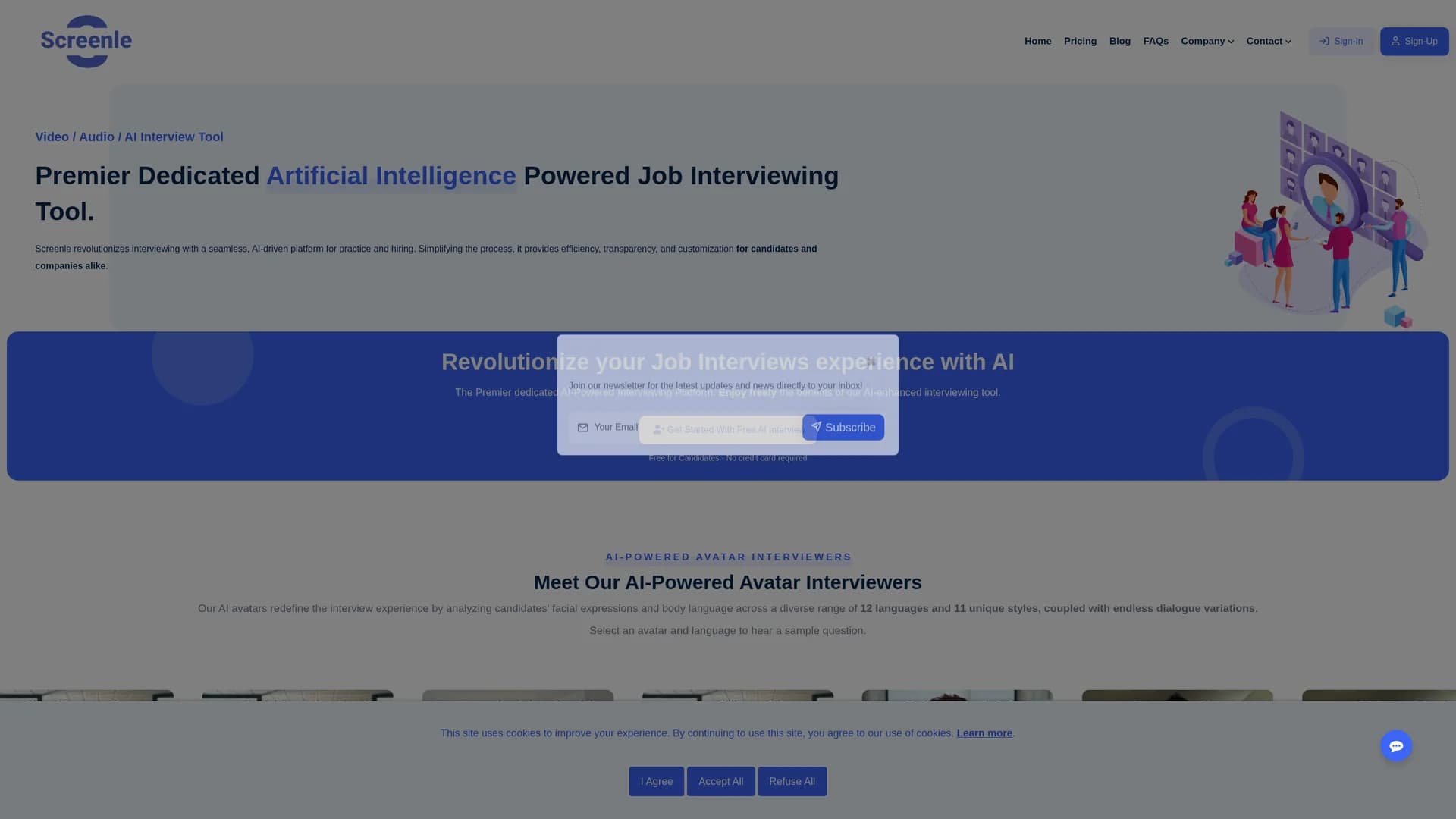 screenle homepage