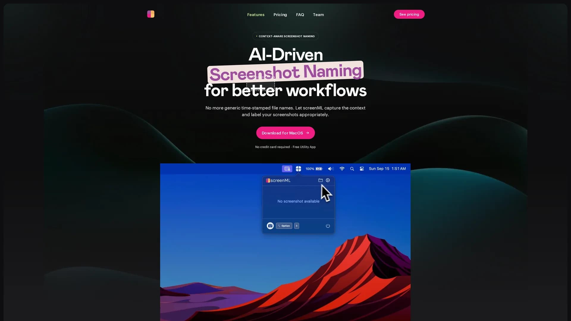 screenml homepage