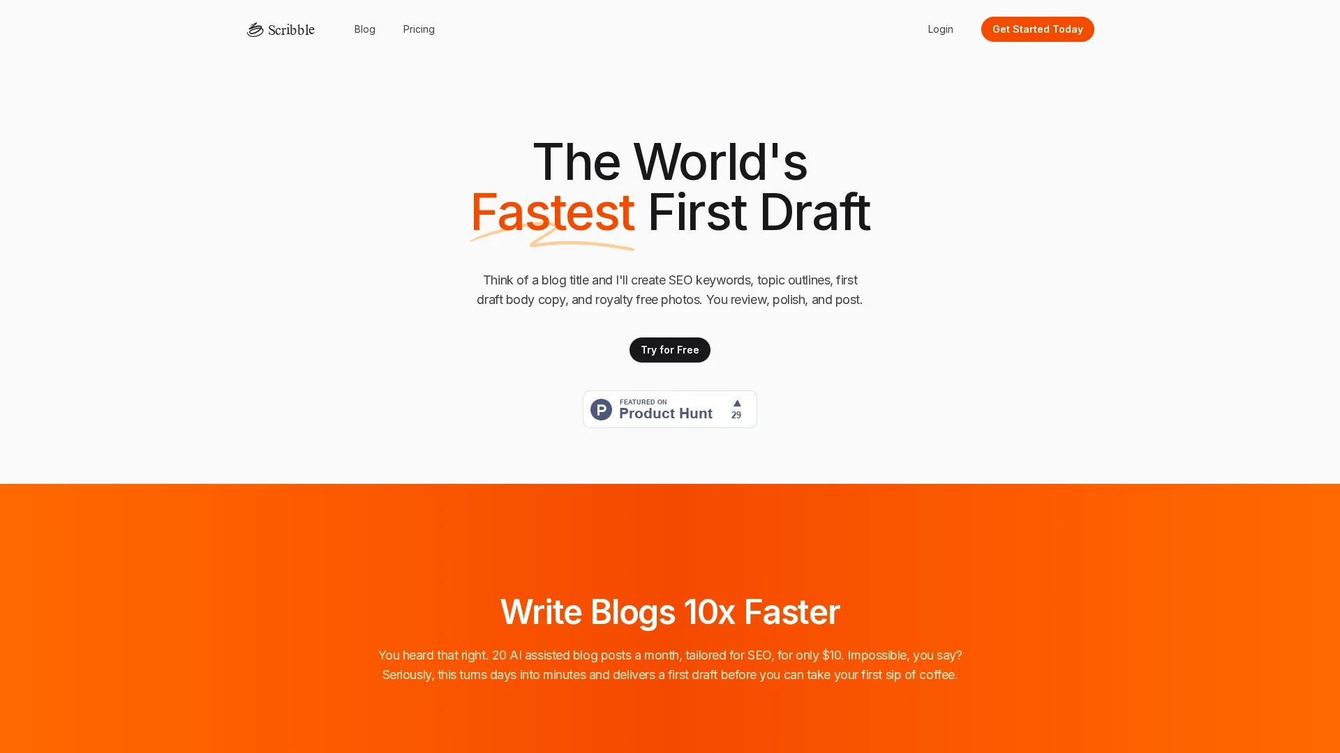 scribble-ai homepage