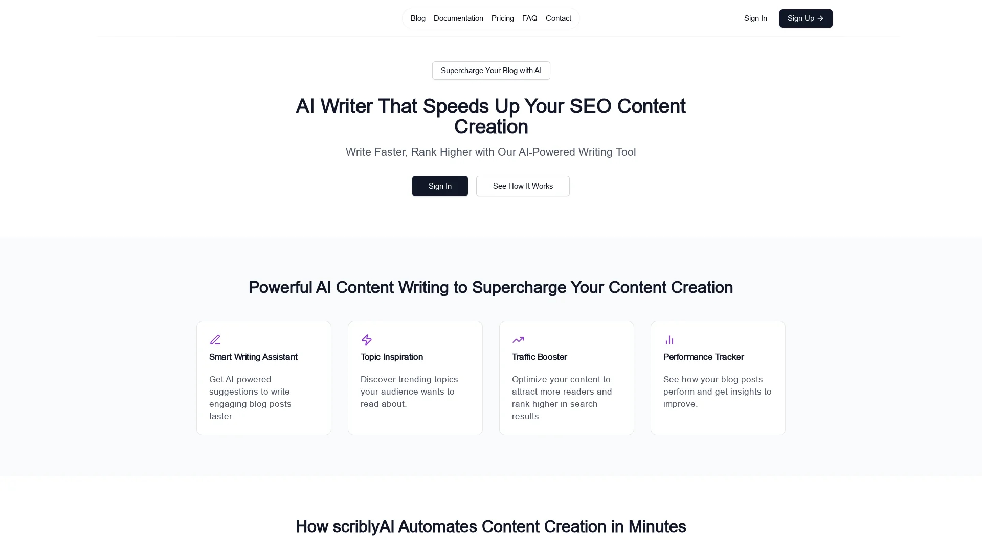 scribly-ai homepage