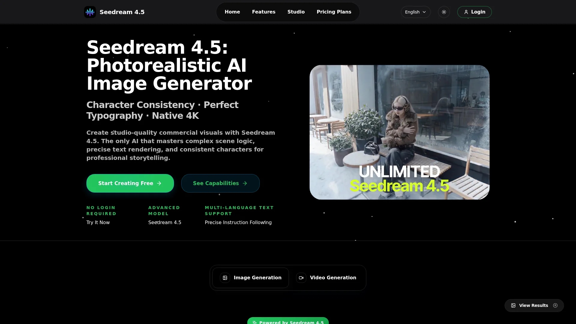 seedream-4-5-ai homepage