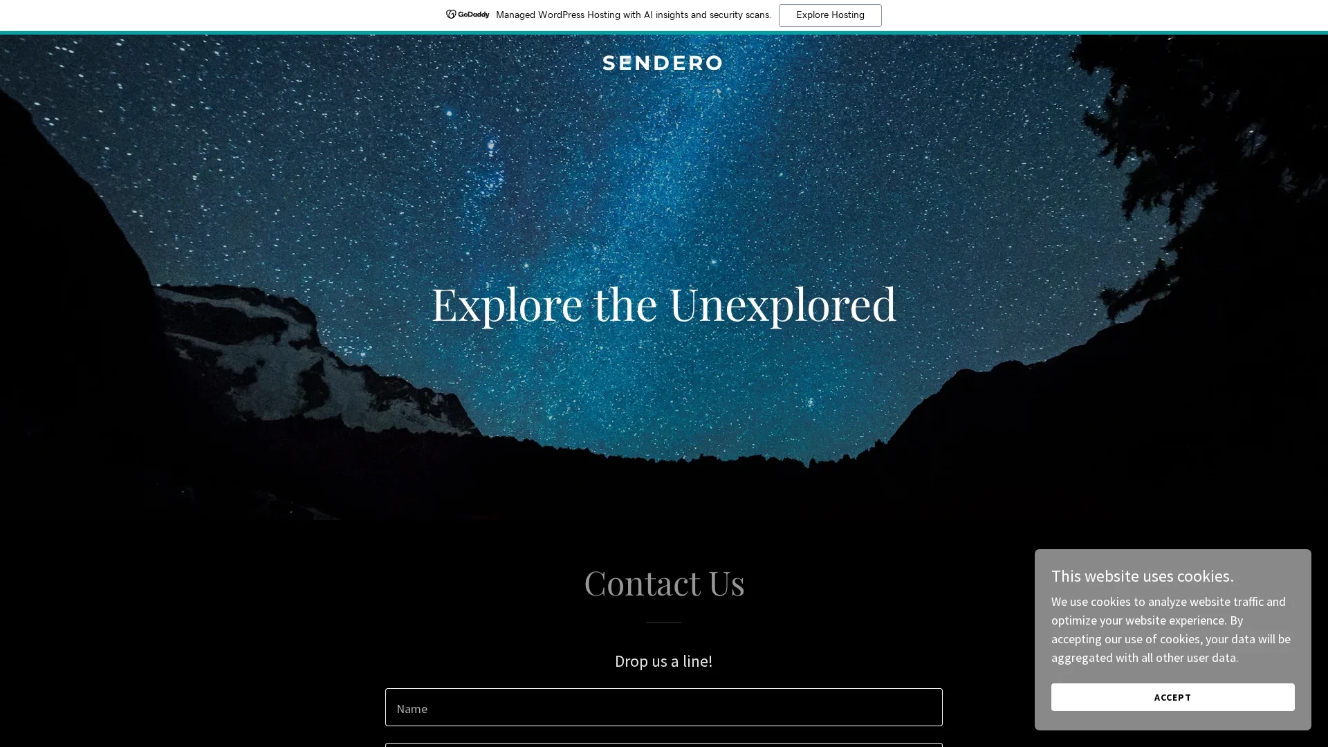 sendero-ai homepage