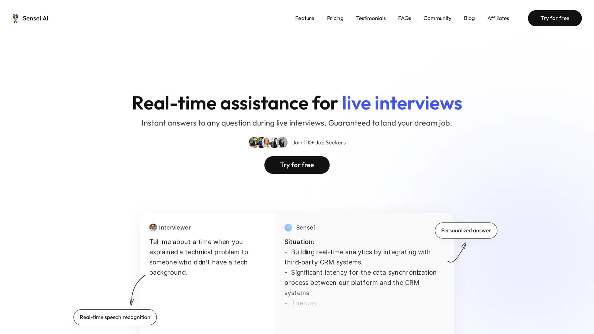 sensei-ai homepage