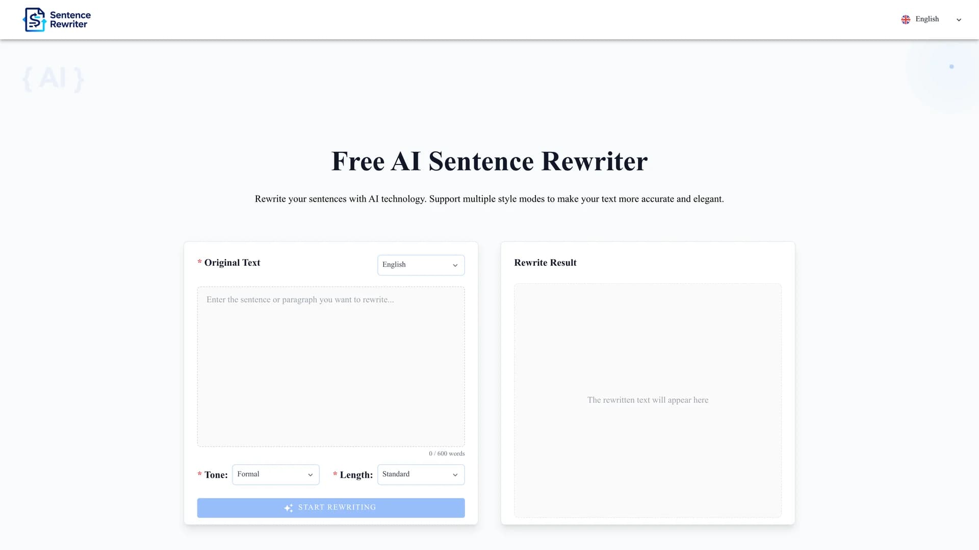 sentence-rewriter homepage