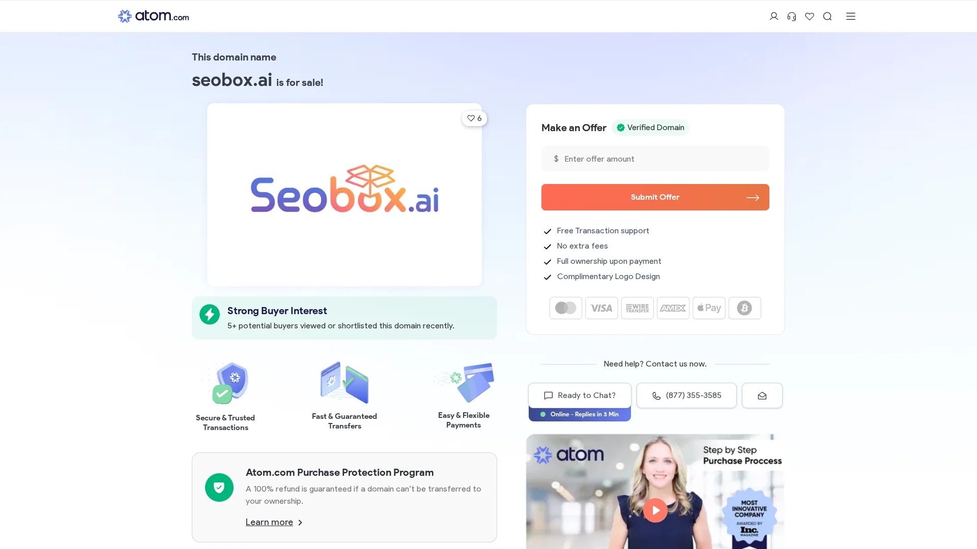 seobox-ai homepage