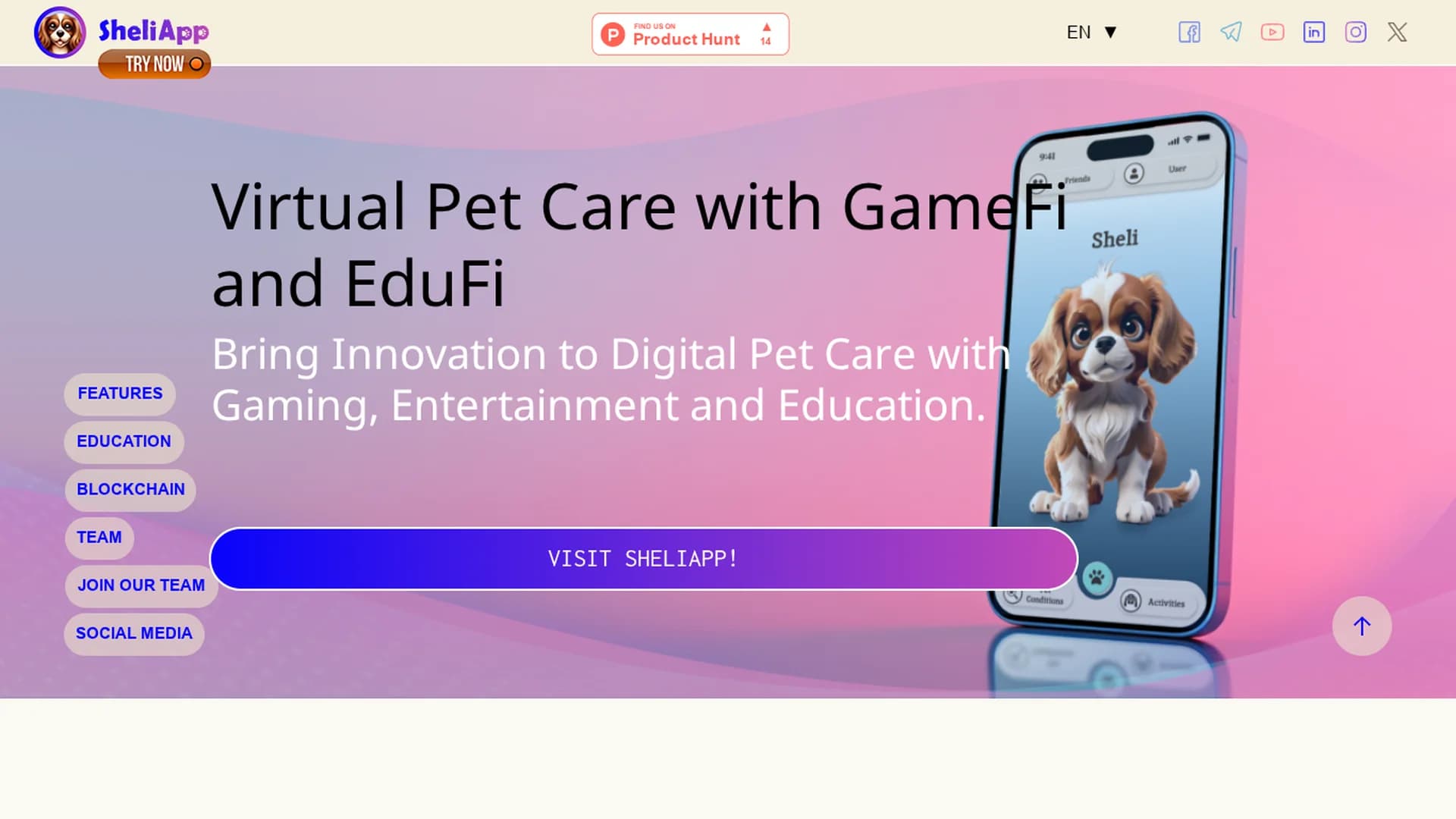 sheliapp homepage